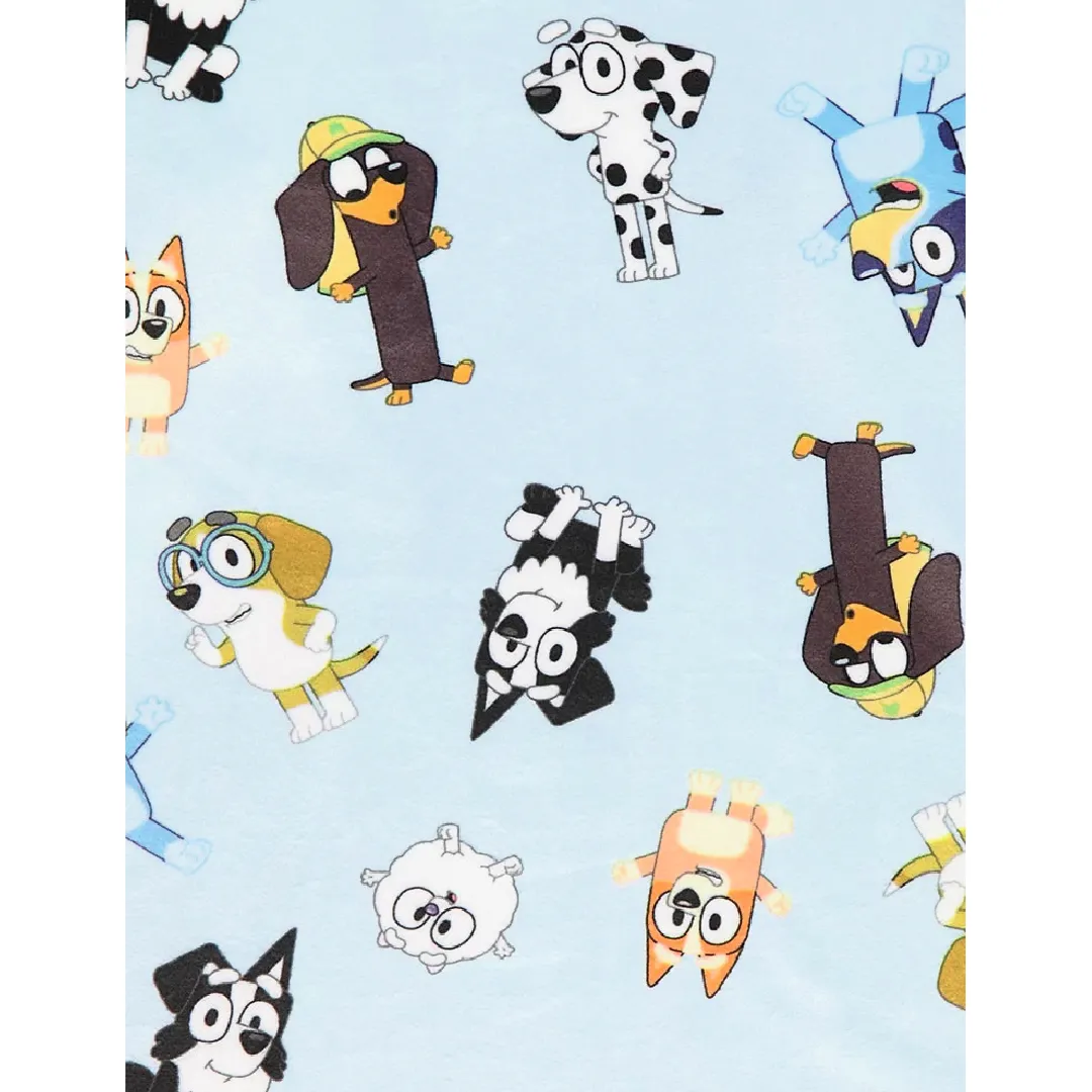 BLUEY Light Blue Velour Pyjamas