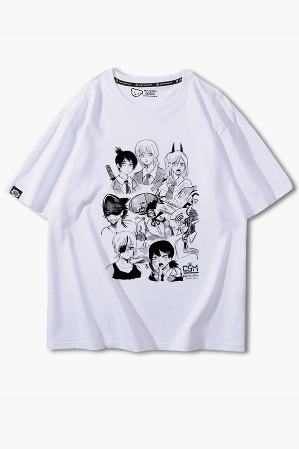 Chainsaw Man Girl Characters Drawing T-Shirt
