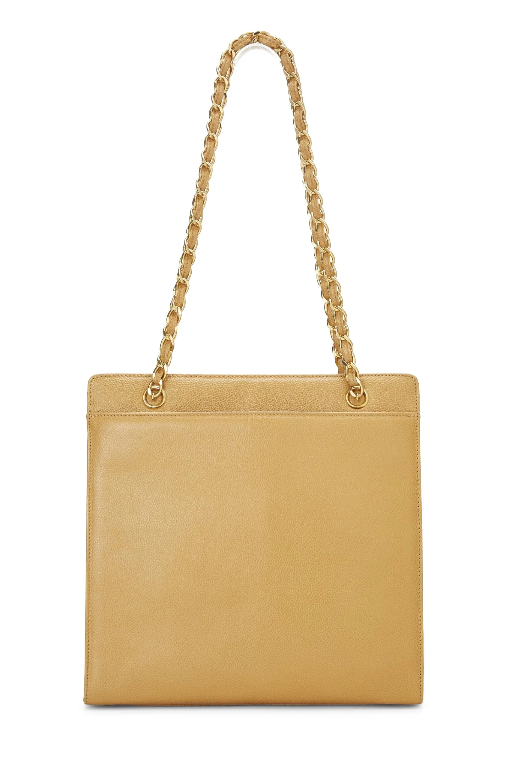 Chanel,  Beige Caviar Pocket Tote Medium, Beige