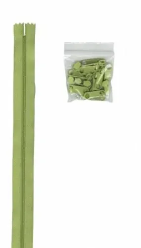Chartreuse Zipper by the Yard