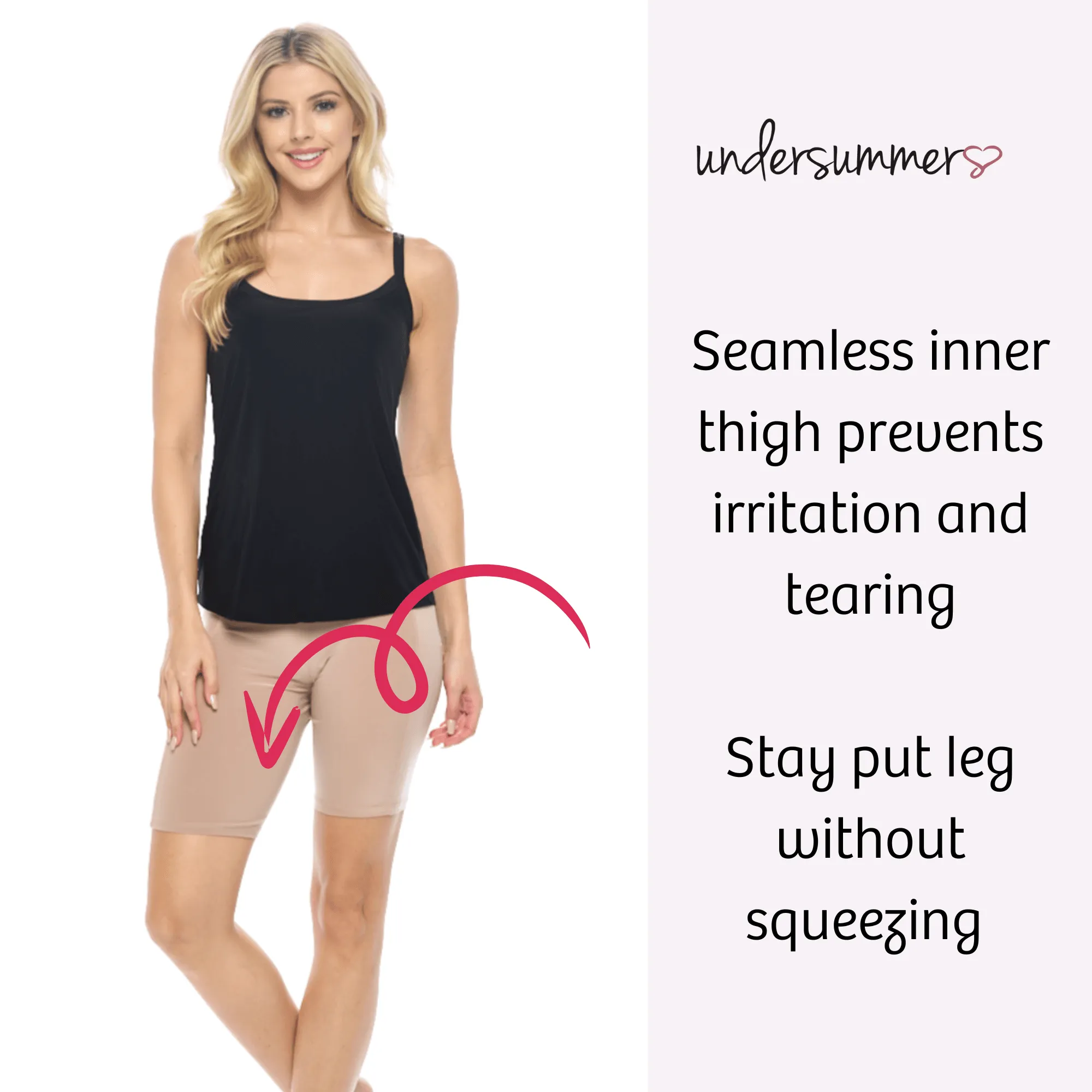 Classic Cooling Slip Short 6" | Ecru Cream