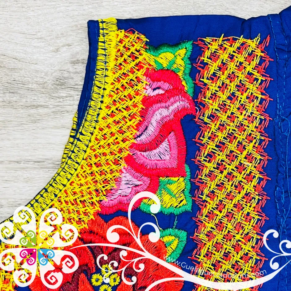 Coqueta Tehuana Floral Crop Top
