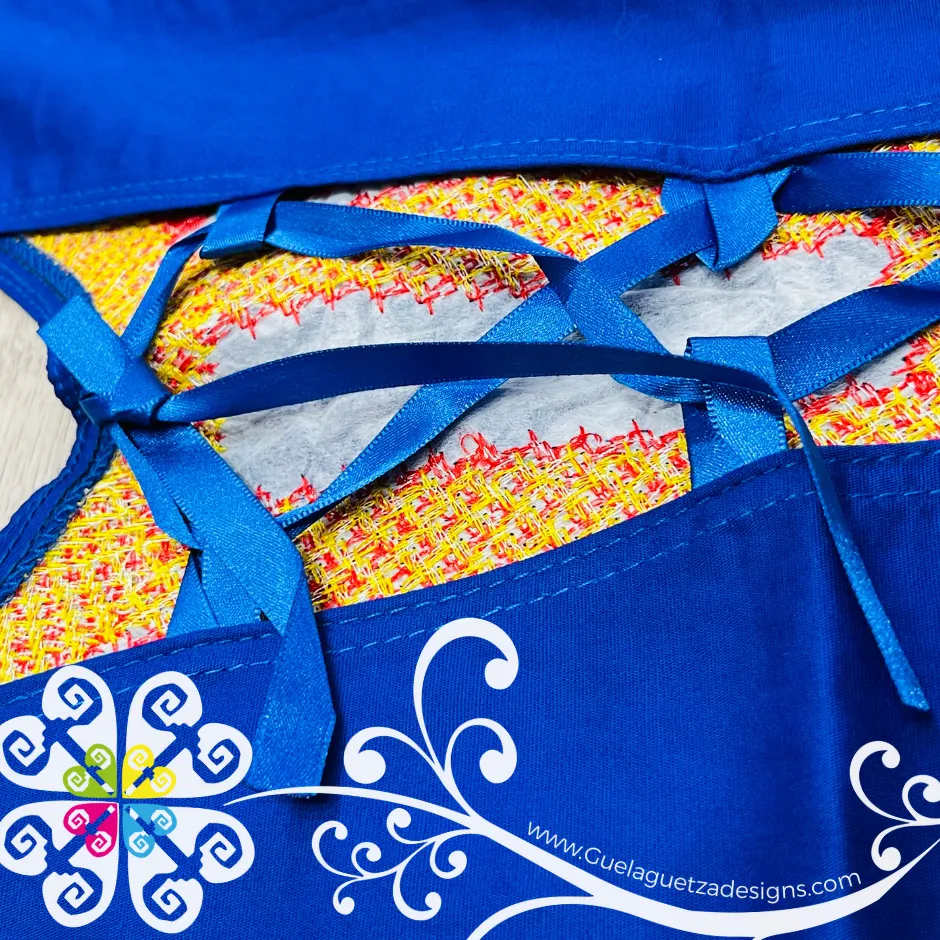 Coqueta Tehuana Floral Crop Top