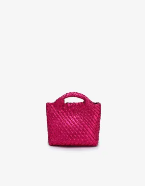 EVERLEIGH WOVEN MINI TOTE HI SHINE MAGENTA