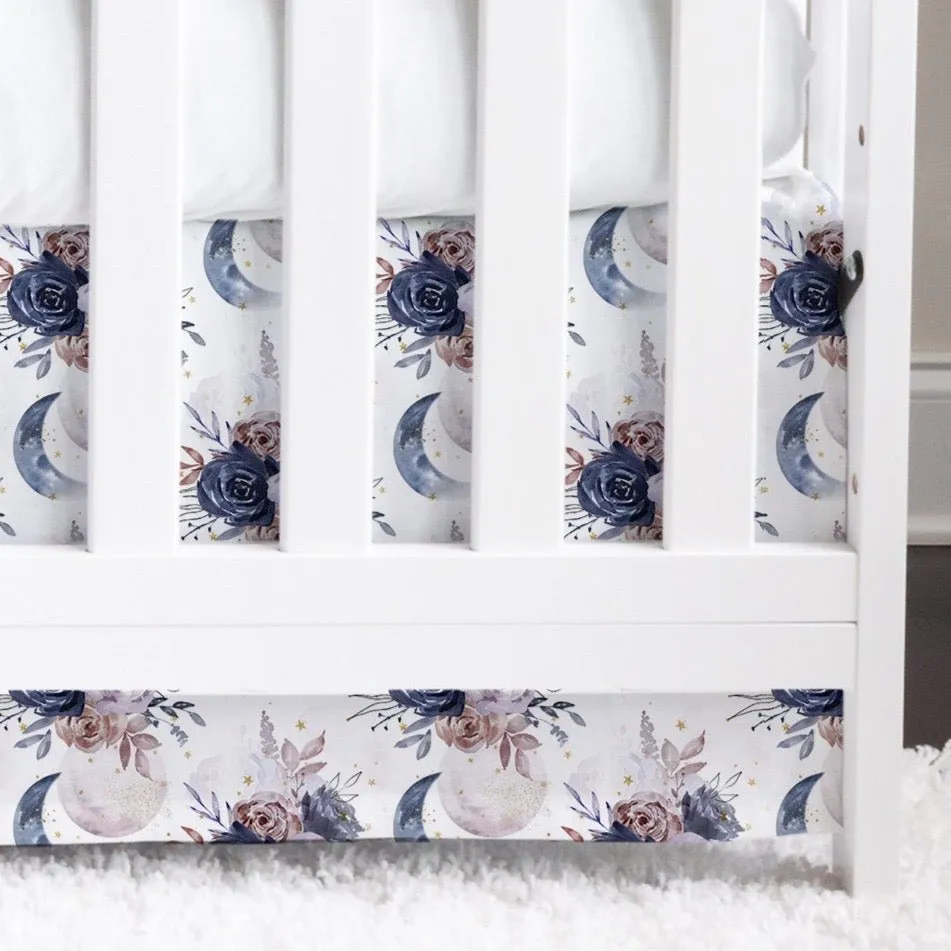 Floral Moon Crib Skirt