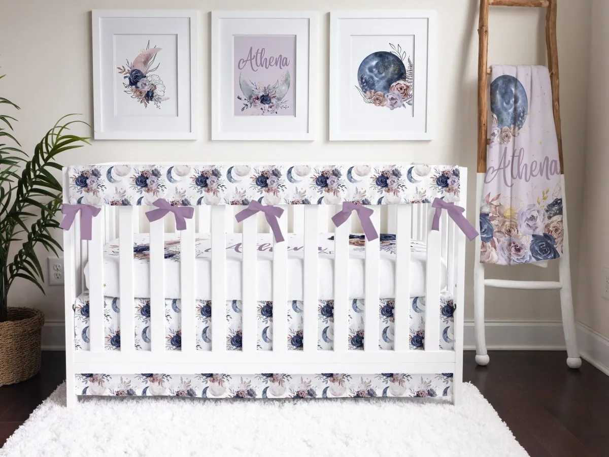 Floral Moon Crib Skirt