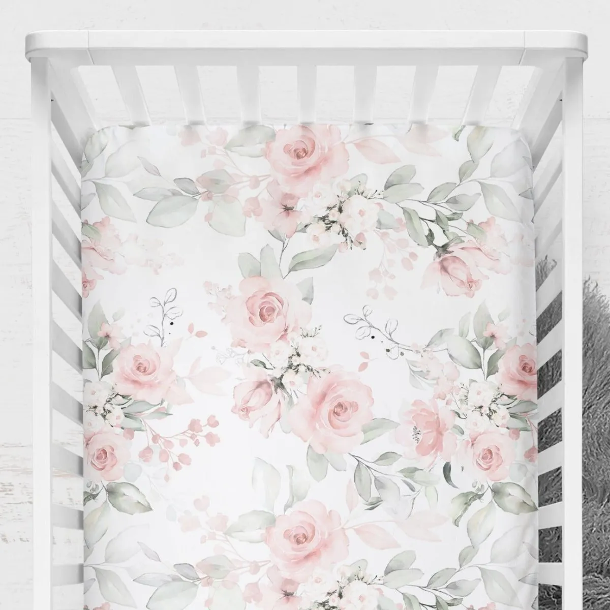 Highland Cow Floral: Create Your Own Crib Bedding Set