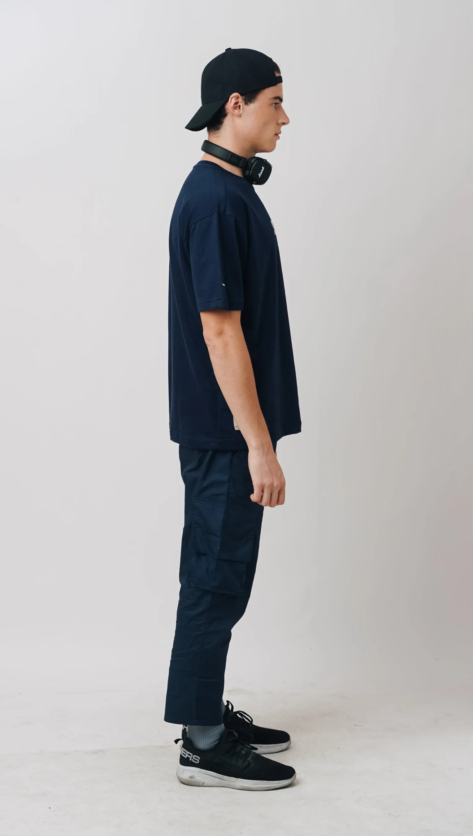 Light Cargo Cut Pants Navy