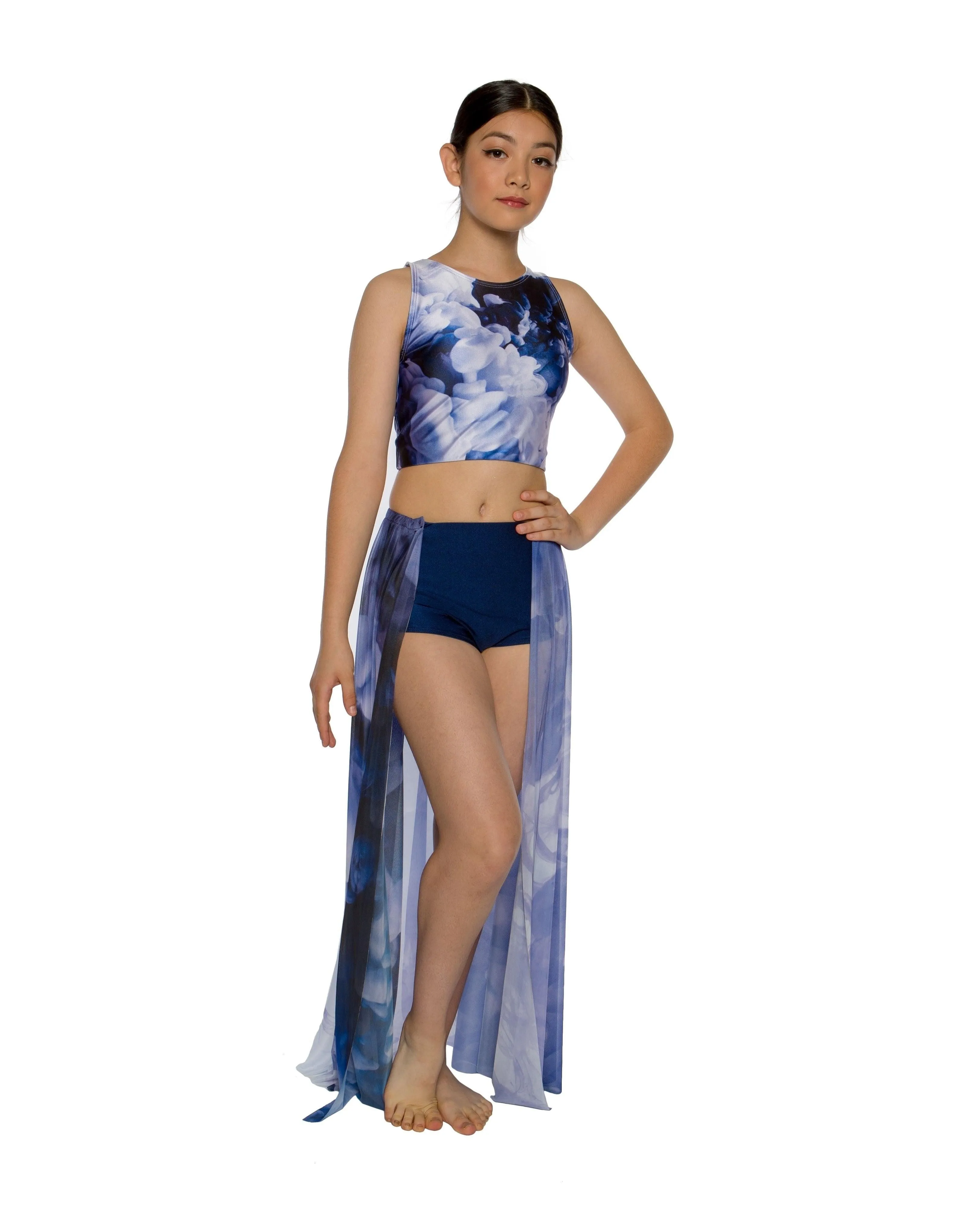 Luminous Sleeveless Crop Top