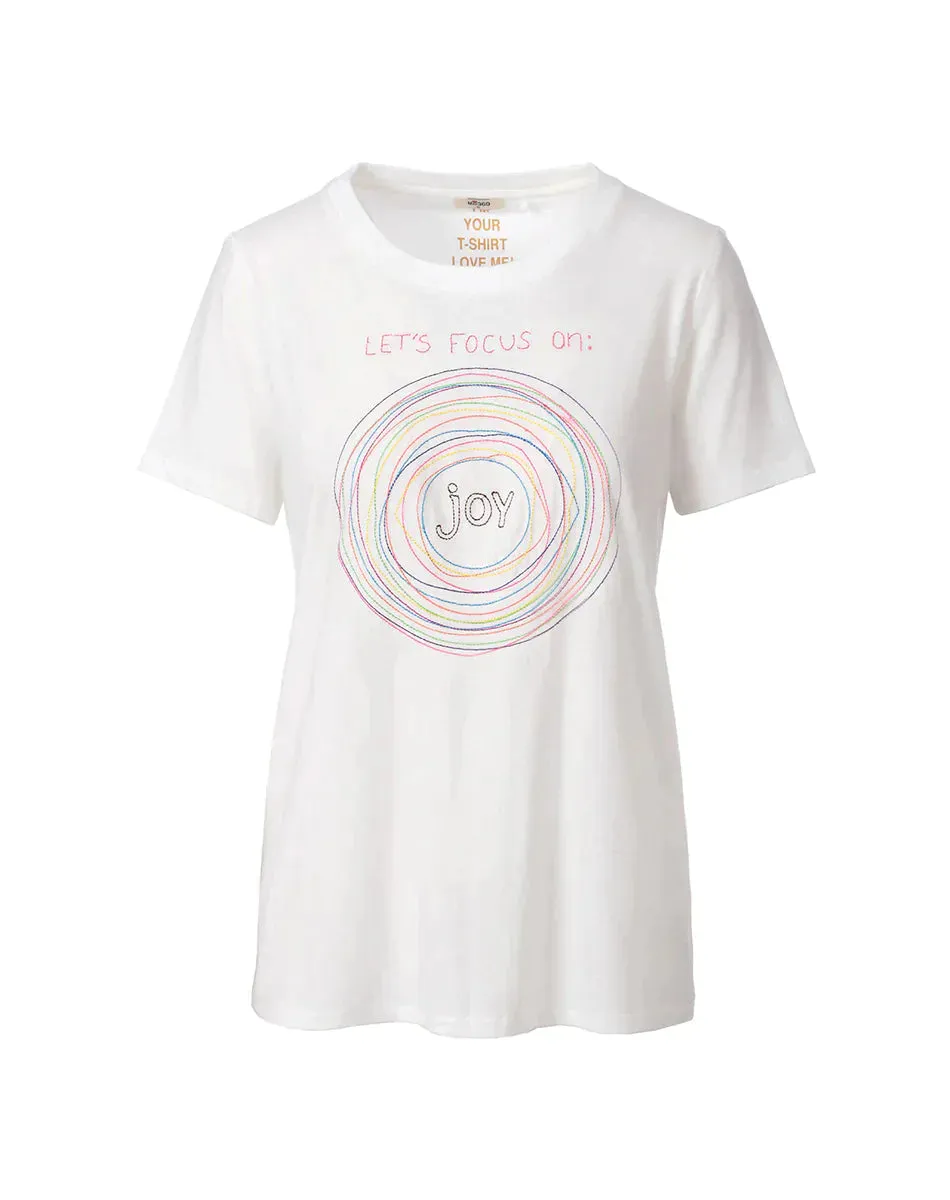 Me 369 Willow Joy Embroidered Tee Shirt