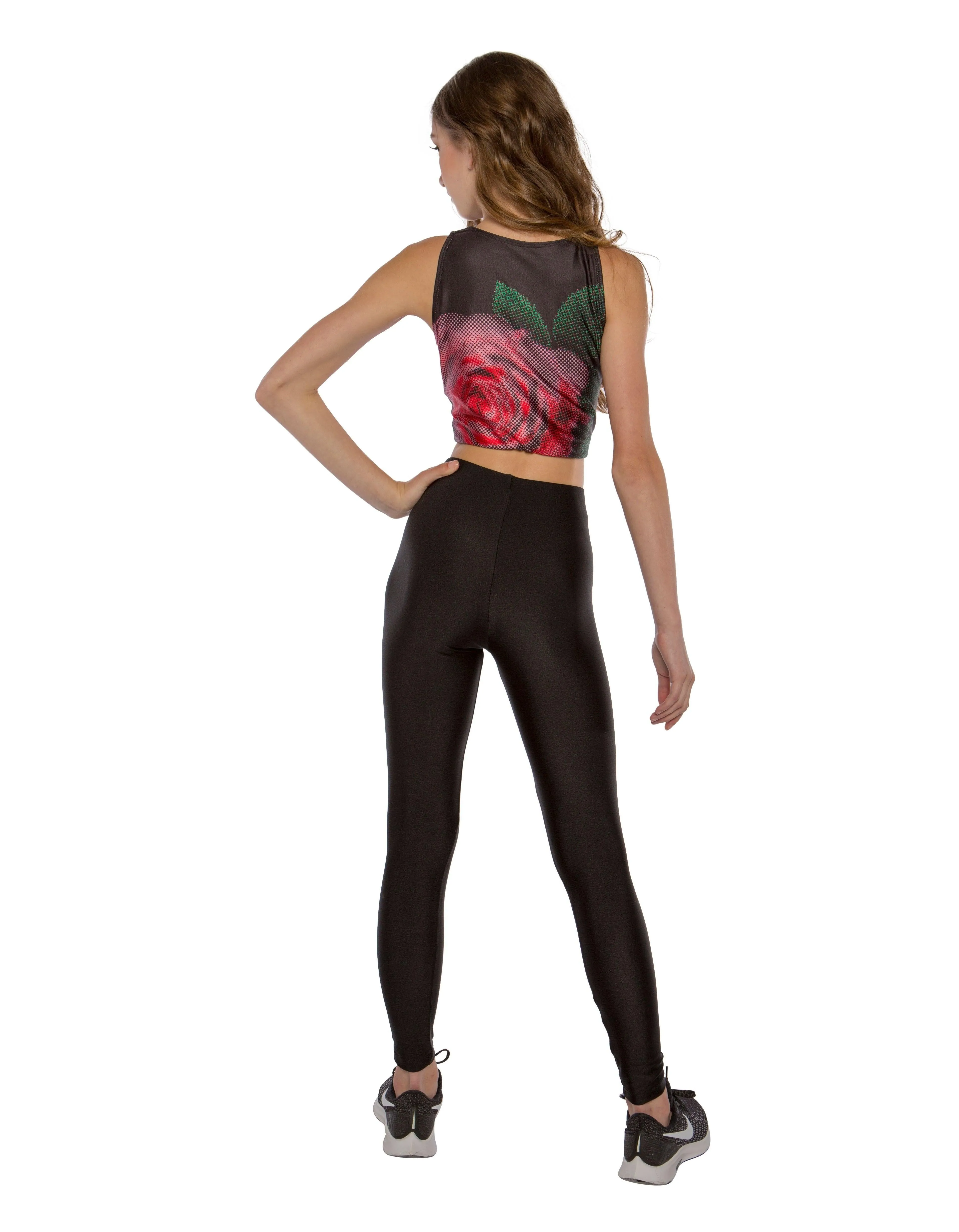 Pixelated Sleeveless Crop Top